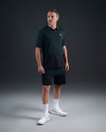 Polo padel Shadow - zippé - antitranspirant - microfibre absorbante HOP.