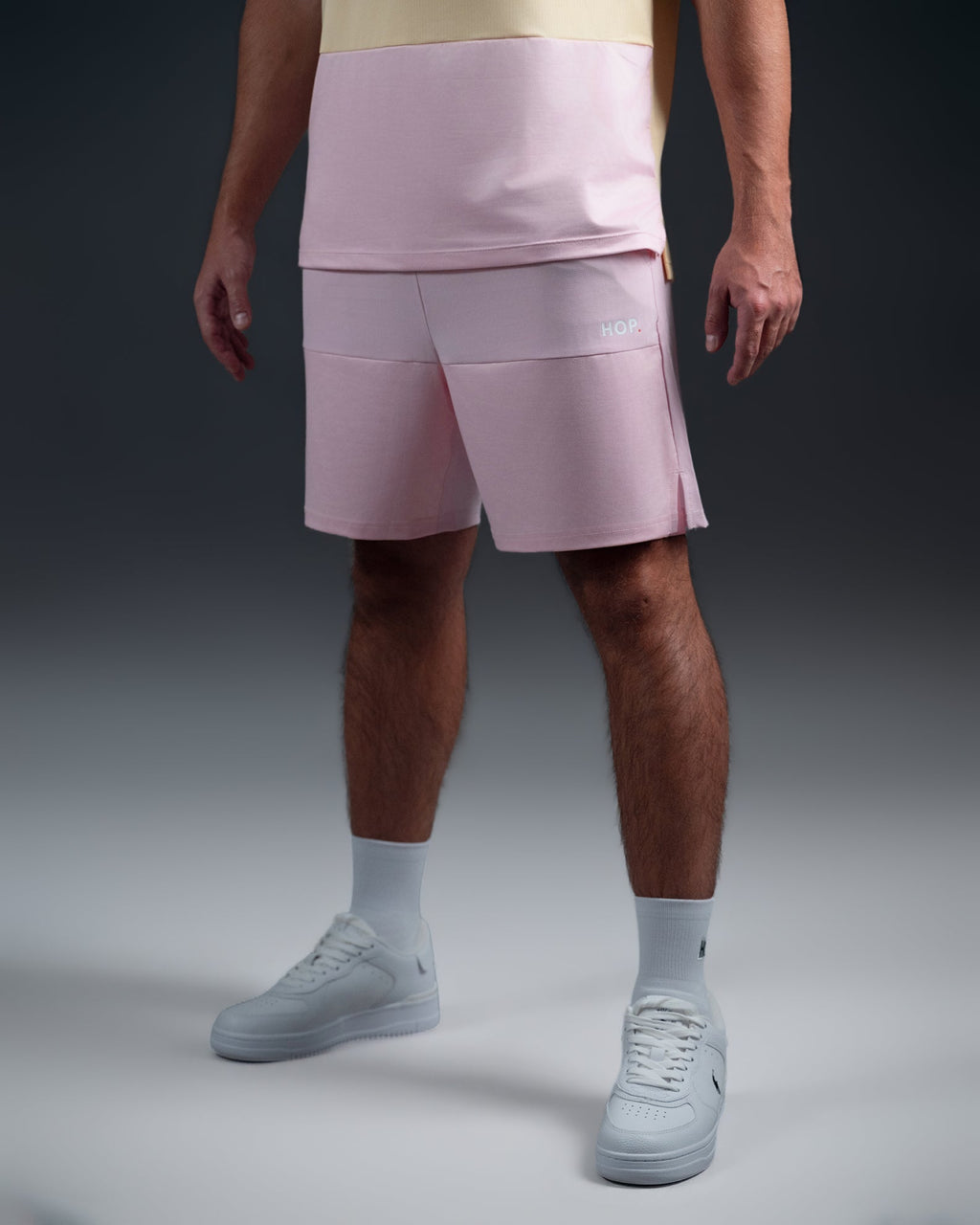 Short Padel Rosa - léger - microfibre absorbante - poches porte-balles HOP.