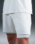 Short Padel Cloud - léger - microfibre absorbante - poches porte-balles - cuissard de compression HOP.