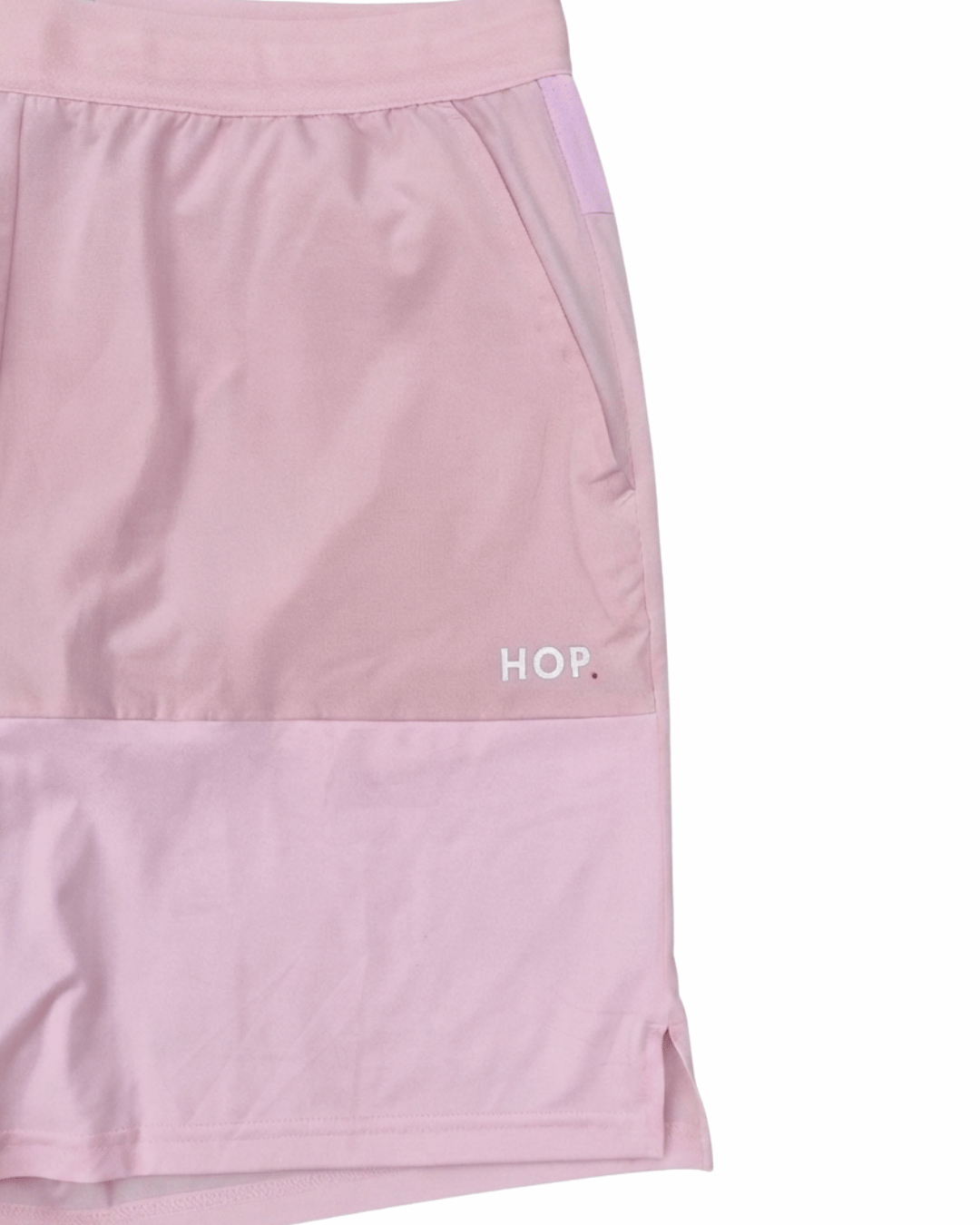 Short Padel Rosa - léger - microfibre absorbante - poches porte-balles HOP.