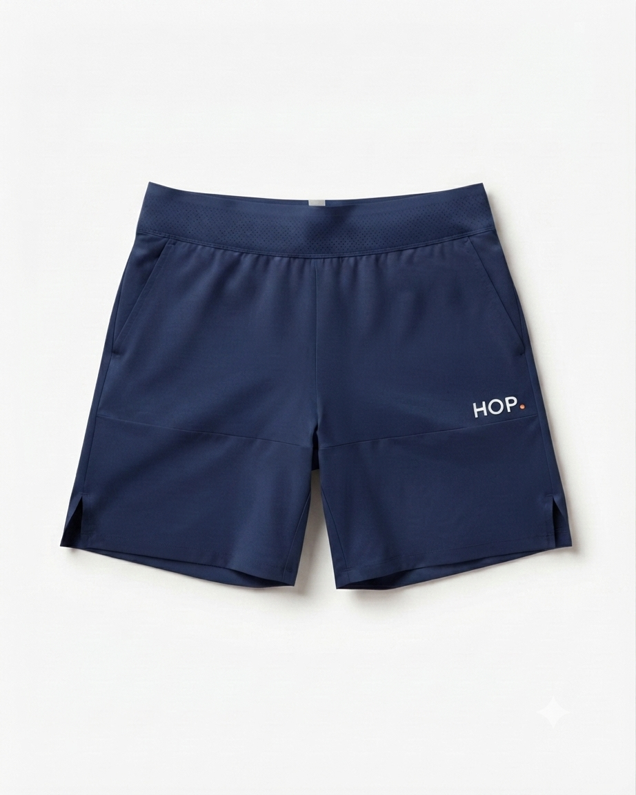 Short Padel Sky -  léger - microfibre absorbante - poches porte-balles HOP.